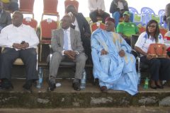 Fru Ndi meets General Pierre Semengue during a football encounter in Bamenda