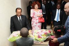 Biya and First Lady at the UN opening session