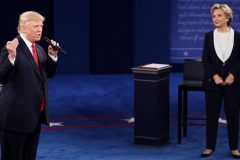 Trump and Clinton attack each other with brutal exchanges during second debate