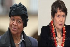 Ellen Johnson Sirleaf and the UNDP Director express sadness over the Eseka train accident