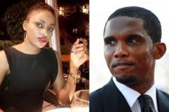 Lady who wrote book on her love life with Samuel Eto’o has given birth in a US hospital