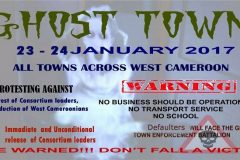 Anglophone Problem: Leaders say Ghost Town to target schools and internet companies