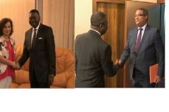 Burkinabe and UN officials at State House