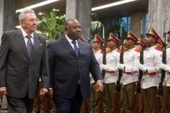 Cuba: Ali Bongo meets  Raúl Castro Ruz