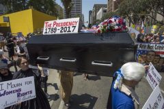 Thousands of angry protesters call for Trump’s impeachment