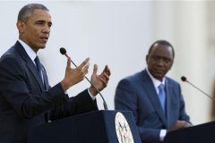 Obama calls for calm in fatherland Kenya