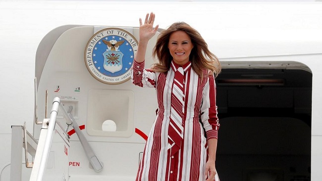 Mrs. Trump arrives in Ghana on Africa trip