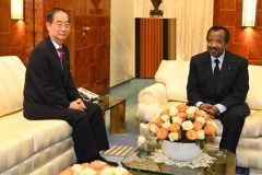 South Korean Prime Minister visits Cameroon, hold talks with Biya