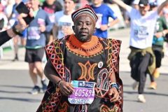 Tokyo: 52-year-old Cameroonian makes history as world’s fastest marathon wearing a toghu