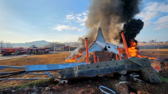 47 killed as plane crash lands in South Korea